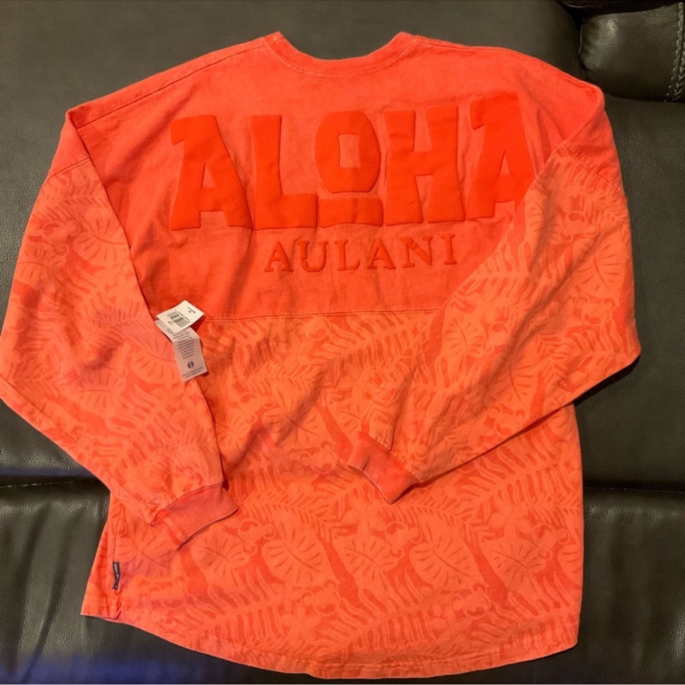 Disney Aloha Aulani Orange Long Sleeve Spirit Jersey